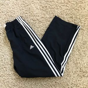 Navy Blue Adidas 3 Stripe Track Pants